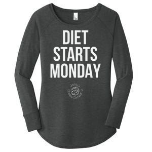 Diet Starts Monday Women's Perfect Tri Tunic Long Sleeve Shirt