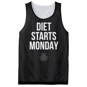 Diet Starts Monday Mesh Reversible Basketball Jersey Tank