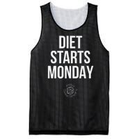 Diet Starts Monday Mesh Reversible Basketball Jersey Tank