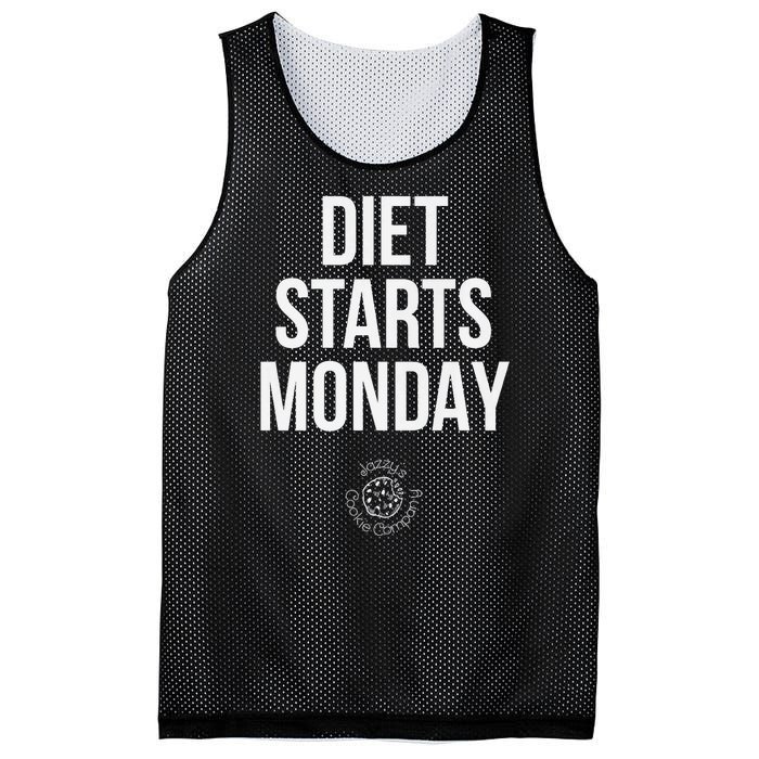 Diet Starts Monday Mesh Reversible Basketball Jersey Tank