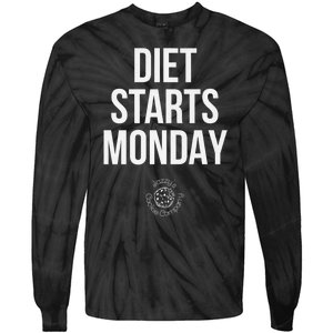 Diet Starts Monday Tie-Dye Long Sleeve Shirt