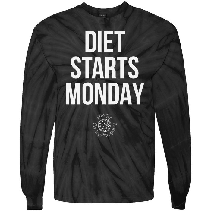 Diet Starts Monday Tie-Dye Long Sleeve Shirt