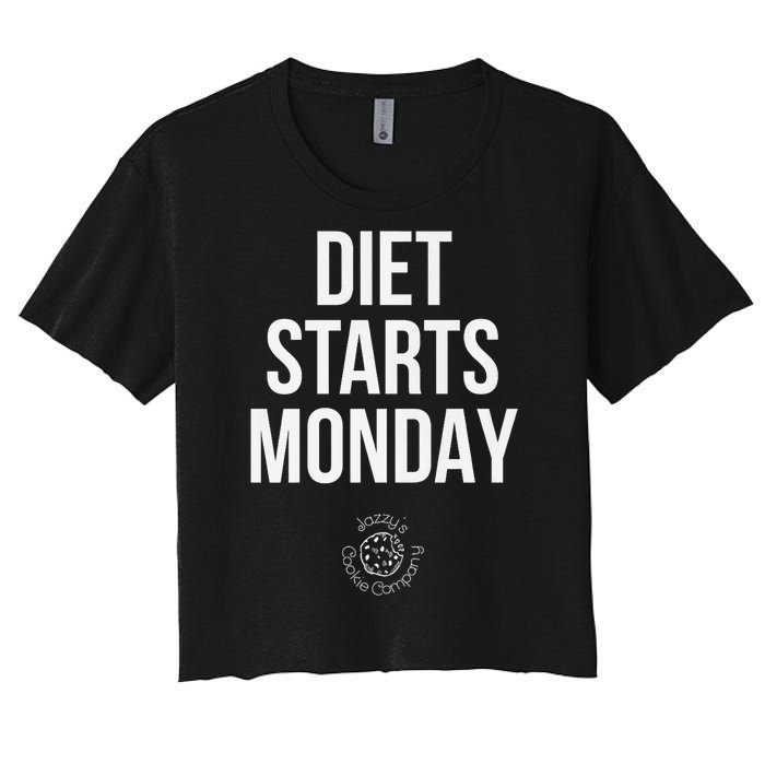 Diet Starts Monday Women's Crop Top Tee