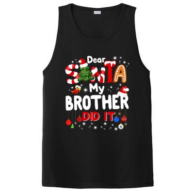 Dear Santa My Brother Did It Funny Christmas Gifts Boy PosiCharge Competitor Tank