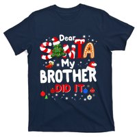 Dear Santa My Brother Did It Funny Christmas Gifts Boy T-Shirt