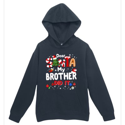 Dear Santa My Brother Did It Funny Christmas Gifts Boy Urban Pullover Hoodie