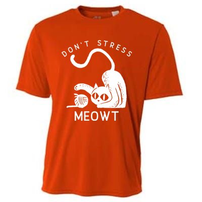 Don’t Stress Meowt Feline Funny Gift Cooling Performance Crew T-Shirt