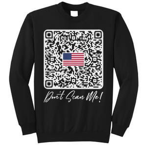 DonT Scan Me Funny Qr President Trump Dance Code Back Sweatshirt