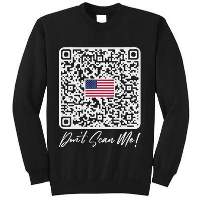 DonT Scan Me Funny Qr President Trump Dance Code Back Sweatshirt