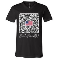 DonT Scan Me Funny Qr President Trump Dance Code Back V-Neck T-Shirt