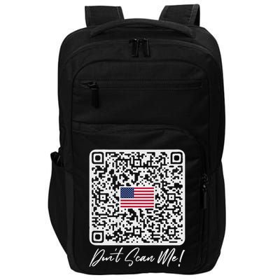 DonT Scan Me Funny Qr President Trump Dance Code Back Impact Tech Backpack