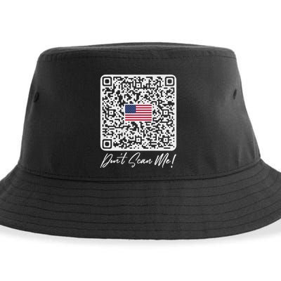 DonT Scan Me Funny Qr President Trump Dance Code Back Sustainable Bucket Hat