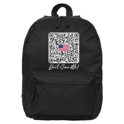 DonT Scan Me Funny Qr President Trump Dance Code Back 16 in Basic Backpack