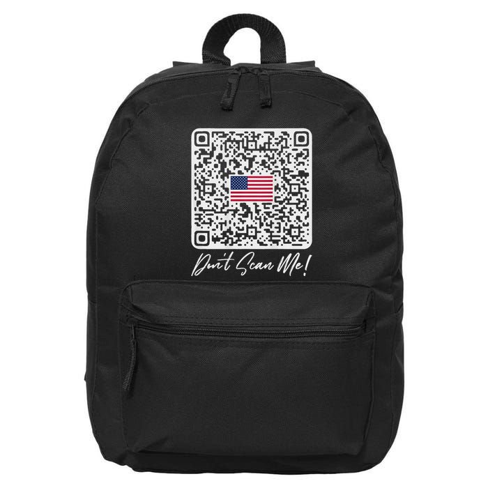 DonT Scan Me Funny Qr President Trump Dance Code Back 16 in Basic Backpack