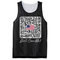 DonT Scan Me Funny Qr President Trump Dance Code Back Mesh Reversible Basketball Jersey Tank