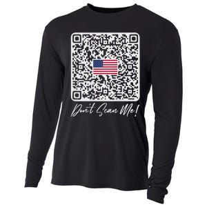 DonT Scan Me Funny Qr President Trump Dance Code Back Cooling Performance Long Sleeve Crew