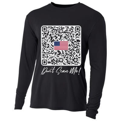 DonT Scan Me Funny Qr President Trump Dance Code Back Cooling Performance Long Sleeve Crew