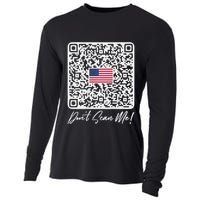 DonT Scan Me Funny Qr President Trump Dance Code Back Cooling Performance Long Sleeve Crew