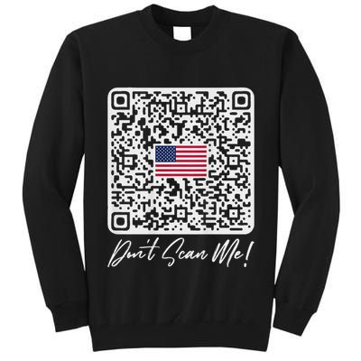 DonT Scan Me Funny Qr President Trump Dance Code Back Tall Sweatshirt