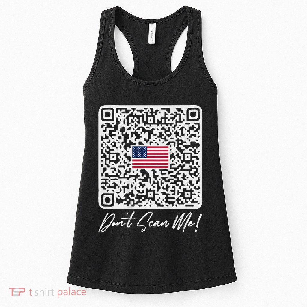DonT Scan Me Funny Qr President Trump Dance Code Back Womens Tank Top