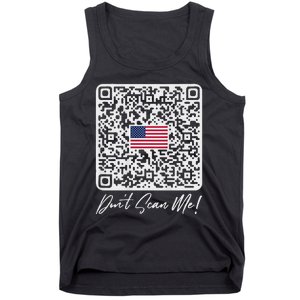 DonT Scan Me Funny Qr President Trump Dance Code Back Tank Top