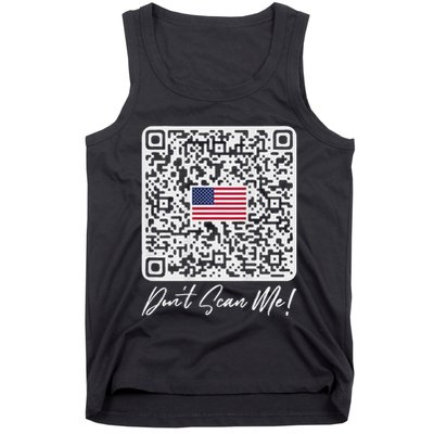 DonT Scan Me Funny Qr President Trump Dance Code Back Tank Top