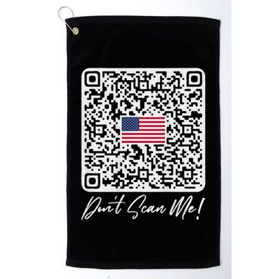 DonT Scan Me Funny Qr President Trump Dance Code Back Golf Towel