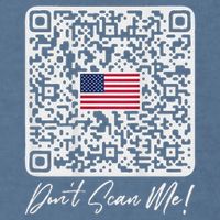 DonT Scan Me Funny Qr President Trump Dance Code Back Garment-Dyed Sweatshirt