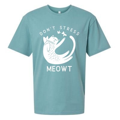 Don’t Stress Meowt Kitty Great Gift Sueded Cloud Jersey T-Shirt