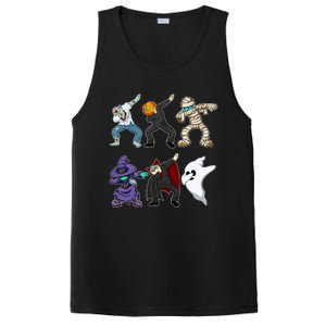 Dabbing Skeleton Monsters Dracula Happy Halloween Scary Meaningful Gift PosiCharge Competitor Tank