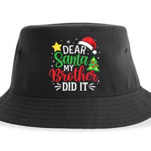 Dear Santa My Brother Did It Xmas Family Ns Sustainable Bucket Hat