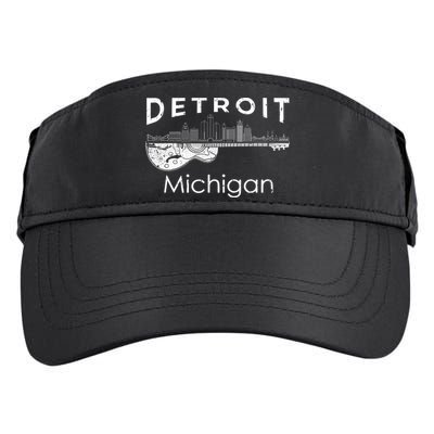 Detroit Souvenir Men Michigan Music Electric Guitar Adult Drive Performance Visor