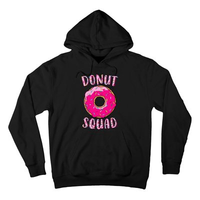 Donut Squad Matching Donut Party Pink Doughnut Sprinkles Hoodie