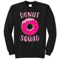 Donut Squad Matching Donut Party Pink Doughnut Sprinkles Sweatshirt