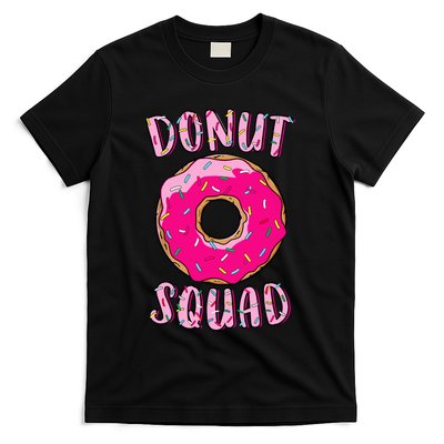 Donut Squad Matching Donut Party Pink Doughnut Sprinkles T-Shirt