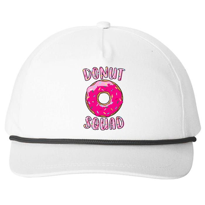 Donut Squad Matching Donut Party Pink Doughnut Sprinkles Snapback Five-Panel Rope Hat