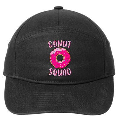 Donut Squad Matching Donut Party Pink Doughnut Sprinkles 7-Panel Snapback Hat