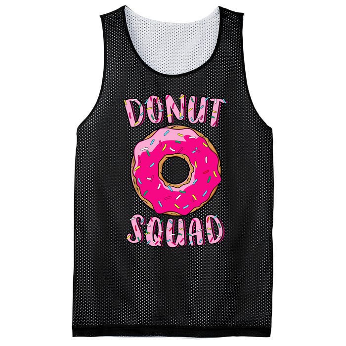 Donut Squad Matching Donut Party Pink Doughnut Sprinkles Mesh Reversible Basketball Jersey Tank