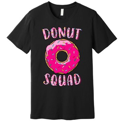 Donut Squad Matching Donut Party Pink Doughnut Sprinkles Premium T-Shirt