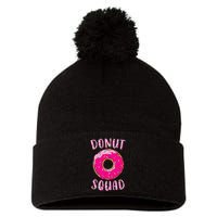 Donut Squad Matching Donut Party Pink Doughnut Sprinkles Pom Pom 12in Knit Beanie