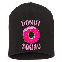 Donut Squad Matching Donut Party Pink Doughnut Sprinkles Short Acrylic Beanie