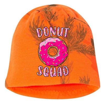 Donut Squad Matching Donut Party Pink Doughnut Sprinkles Kati - Camo Knit Beanie