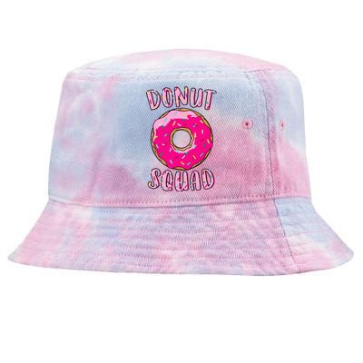 Donut Squad Matching Donut Party Pink Doughnut Sprinkles Tie-Dyed Bucket Hat