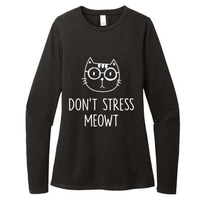 Dont Stress Meowt Gift Mother Mom Meaningful Gift Womens CVC Long Sleeve Shirt