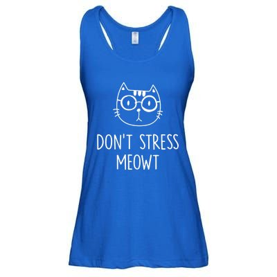 Dont Stress Meowt Gift Mother Mom Meaningful Gift Ladies Essential Flowy Tank