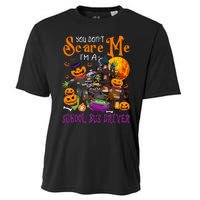 DonT Scare Me IM A School Bus Driver Halloween Pumpkin Cooling Performance Crew T-Shirt