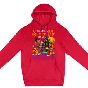 DonT Scare Me IM A School Bus Driver Halloween Pumpkin Premium Pullover Hoodie