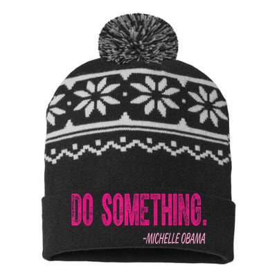 Do Something Michelle Obama USA-Made Snowflake Beanie