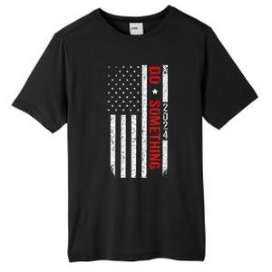 Do Something Michelle Obama Kamala Harris Waltz Us Flag 2024 Tall Fusion ChromaSoft Performance T-Shirt