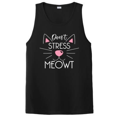 Dont Stress Meowt Cute Cat Kitten Lover Gift Cat Pun Gift PosiCharge Competitor Tank